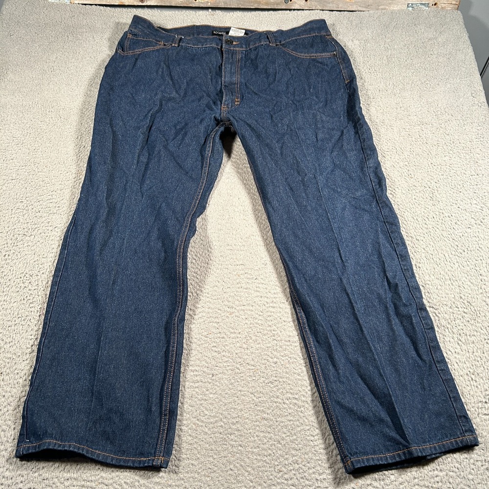 Rocawear‎ Jeans Men 42x30 Baggy Bootcut Leg Dark Wash Denim Hip Hop Y2K